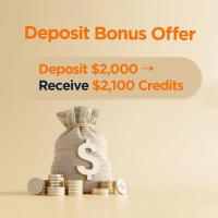  Deposit $2,000 → Receive $2,100 Credits