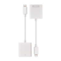  8 Pin to SD Card Reader - White