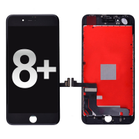  LCD Screen Display with Touch Digitizer and Back Plate for iPhone 8 Plus (High Quality) - Black