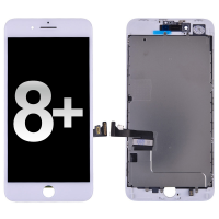  LCD Screen Display with Touch Digitizer and Back Plate for iPhone 8 Plus (High Quality) - White