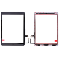  Touch Screen Digitizer With Home Button and Home Button Flex Cable for iPad 6(2018) A1893 A1954(High Quality) - Black
