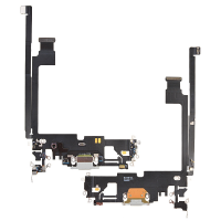  Charging Port with Flex Cable for iPhone 12 Pro Max (High Quality) - Silver