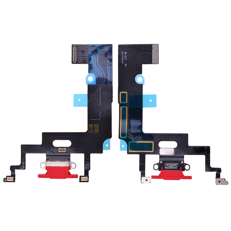 Charging Port with Flex Cable for iPhone XR (High Quality) - Red