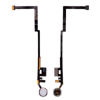 Home Button Connector with Flex Cable Ribbon for iPad 5 (2017)/ iPad 6 (2018) - Silver