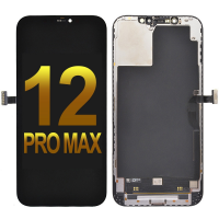 OLED Screen Digitizer Assembly With Frame for iPhone 12 Pro Max (Super High Quality) - Black