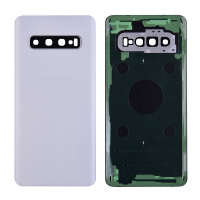  Back Cover with Camera Glass Lens and Adhesive Tape for Samsung Galaxy S10 G973(for SAMSUNG and Galaxy S10) - Ceramic White