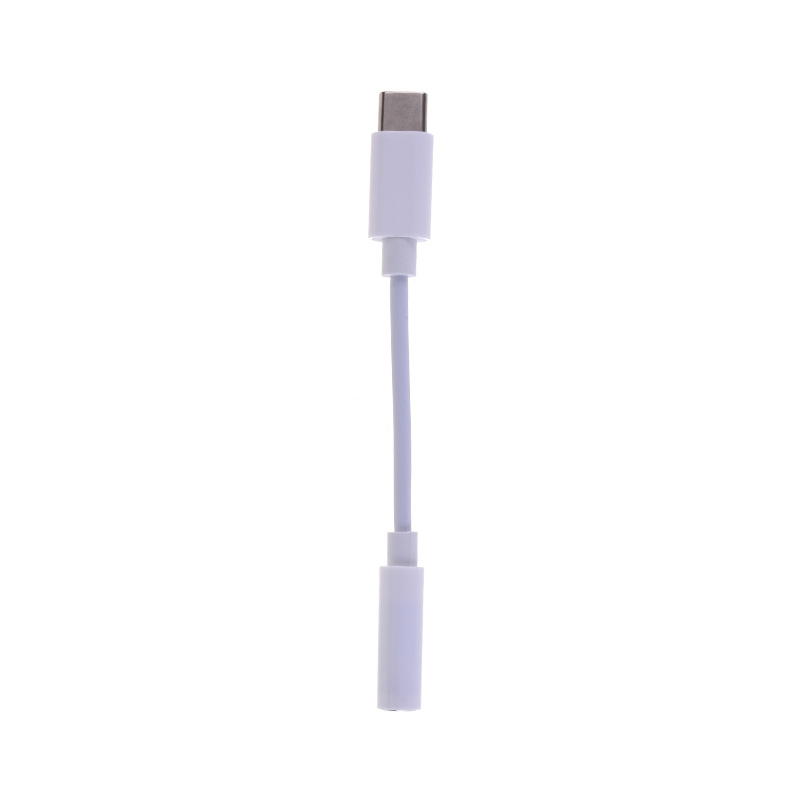 Type-C to 3.5mm Headphone Audio Jack Adapter - White