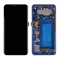 OLED Screen Display with Digitizer Touch Panel and Frame for LG V40 ThinQ V405 (for America Version) - Blue