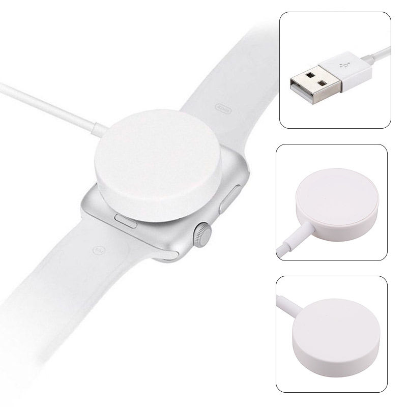 3ft Magnetic USB Charging Cable for Apple Watch Series 1/ 2/ 3/ 4/ 5/ 6/ 7 - White