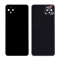  Back Cover with Camera Glass Lens and Adhesive Tape for Google Pixel 4 XL(for G) - Black