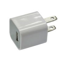  Mini USB Wall Charger for Mobile Phone - White