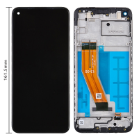  LCD Screen Digitizer Assembly With Frame for Samsung Galaxy A11(2020) A115U (for America Version) (Size 161.5mm) - Black