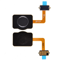  Home Button with Flex Cable,Connector and Fingerprint Scanner Sensor for LG Stylo 4 Q710,Stylo 4 Plus - Black