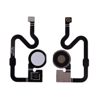  Home Button with Flex Cable,Connector and Fingerprint Scanner Sensor for Google Pixel 3a - White