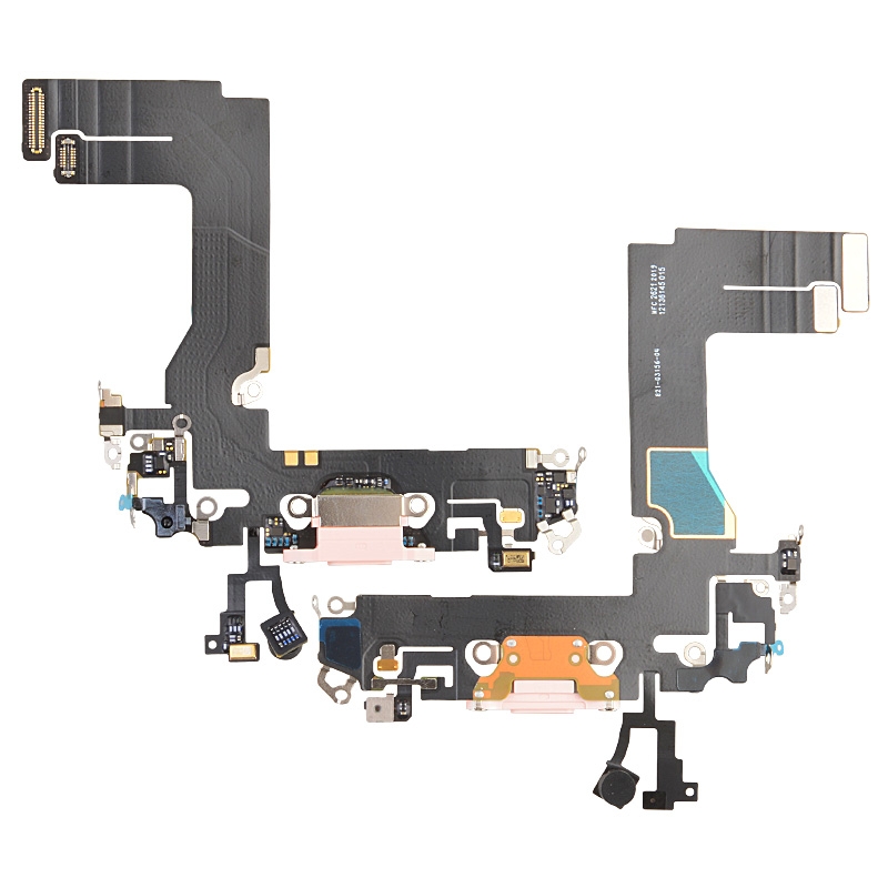 Charging Port with Flex Cable for iPhone 13 mini (High Quality) - Pink
