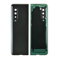  Back Cover with Camera Glass Lens and Adhesive Tape for Samsung Galaxy Fold F900U - Cosmos Black