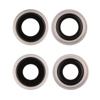  Rear Camera Glass Lens and Cover Bezel Ring for iPhone 13/ 13 Mini (2 Pcs/set) - Starlight