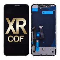  LCD Screen Digitizer Assembly with Back Plate for iPhone XR (Premium Grade/ COF) - Black