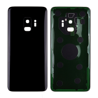  Back Cover with Camera Glass Lens and Adhesive Tape for Samsung Galaxy S9 G960(for SAMSUNG and Galaxy S9) - Black