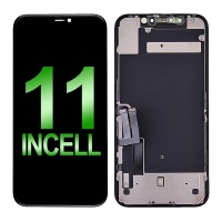  LCD Screen Digitizer Assembly With Back Plate for iPhone 11 (COF Incell) - Black