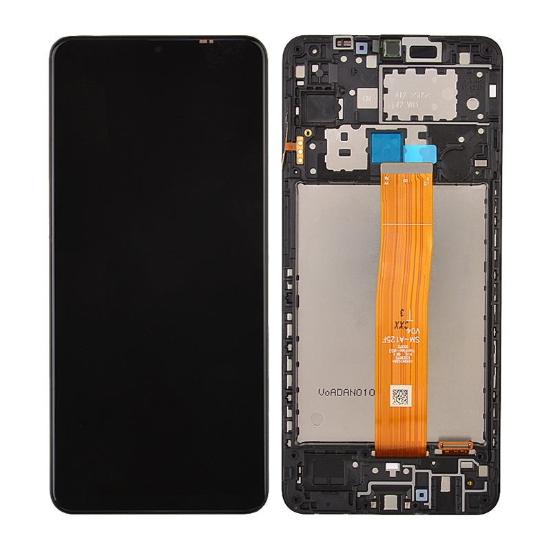 LCD Screen Digitizer Assembly With Frame for Samsung Galaxy A12 (2020) A125 - Black