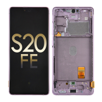  OLED Screen Digitizer Assembly with Frame for Samsung Galaxy S20 FE G780 (Service Pack) - Cloud Lavender