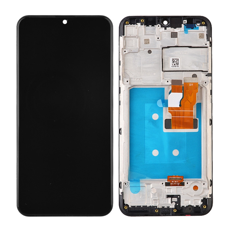 LCD Screen Digitizer Assembly with Frame for LG K22 K200 - Black