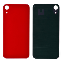  Back Glass Cover with Adhesive for iPhone XR - Red(No Logo/ Big Hole)