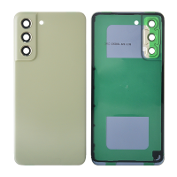  Back Cover with Camera Glass Lens and Adhesive Tape for Samsung Galaxy S21 FE 5G G990(for SAMSUNG) - Olive