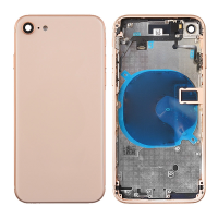  Back Housing with Small Parts Pre-installed for iPhone 8 (No Logo)- Gold