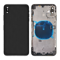  Back Housing with Small Parts Pre-installed for iPhone XS Max(No Logo)- Black