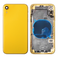  Back Housing with Small Parts Pre-installed for iPhone XR( No Logo) - Yellow