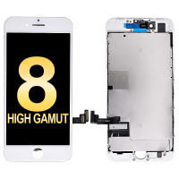  LCD Screen Display with Touch Digitizer and Back Plate for iPhone 8/ SE (2020)(High Gamut/ Aftermarket Plus) - White