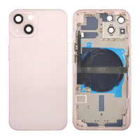  Back Housing with Small Parts Pre-installed for iPhone 13 (for America Version)(No Logo) - Pink