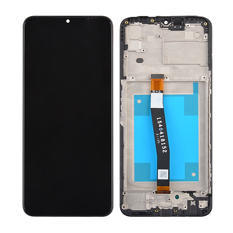 LCD Screen Digitizer Assembly With Frame for Samsung Galaxy A22 5G (2021) A226 - Black