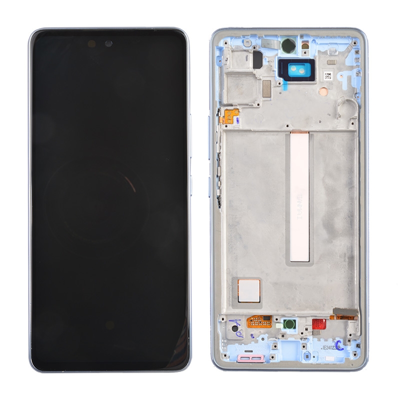 OLED Screen Digitizer Assembly With Frame for Samsung Galaxy A53 5G (2022) A536 - Blue