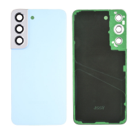  Back Cover with Camera Glass Lens and Adhesive Tape for Samsung Galaxy S22 5G S901 (for SAMSUNG) - Sky Blue