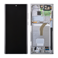  OLED Screen Digitizer Assembly with Frame for Samsung Galaxy S22 Ultra 5G S908 (Refurbished) - White