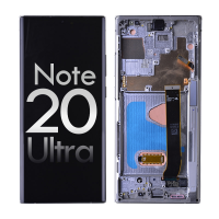 OLED Screen Digitizer Assembly with Frame for Samsung Galaxy Note 20 Ultra N985/ Note 20 Ultra 5G N986 (Premium) - Mystic White