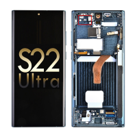  OLED Screen Digitizer Assembly with Frame for Samsung Galaxy S22 Ultra 5G S908 (for America Version)(Premium) - Green