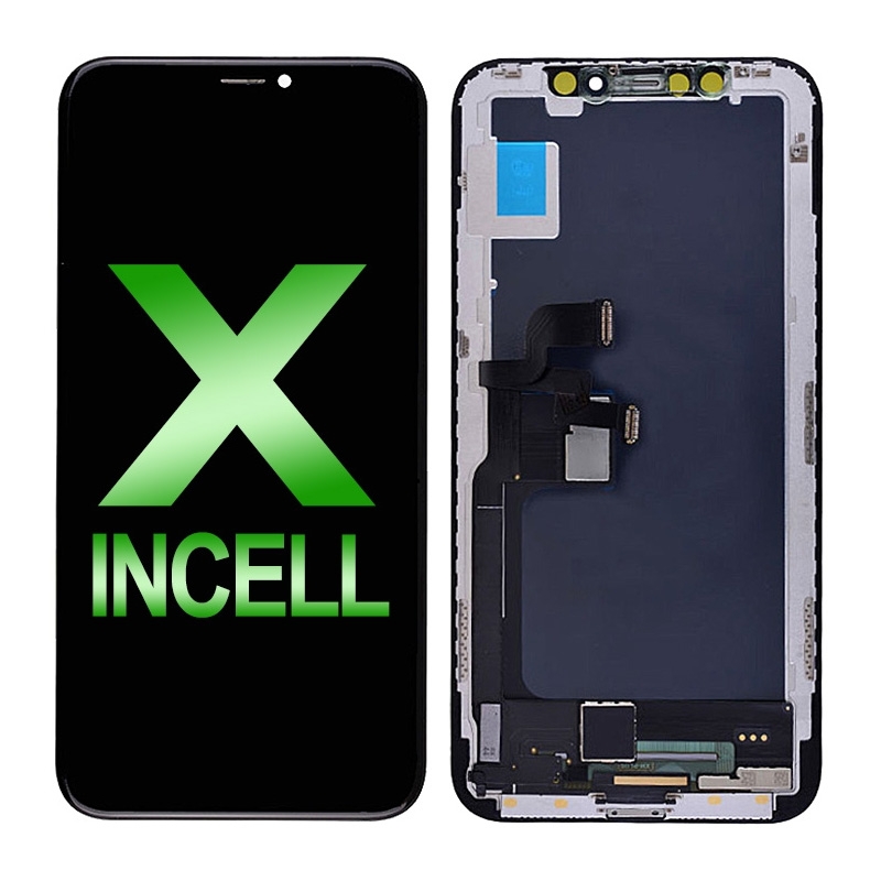 LCD Screen Digitizer Assembly with Frame for iPhone X (Incell/ COF) - Black