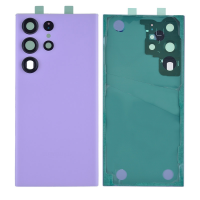  Back Cover with Camera Glass Lens and Adhesive Tape for Samsung Galaxy S23 Ultra S918 (for SAMSUNG) - Lavender