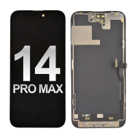  OLED Screen Digitizer Assembly With Frame for iPhone 14 Pro Max (High Quality) - Black