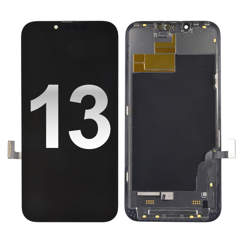 OLED Screen Digitizer Assembly With Frame for iPhone 13 (High Quality) - Black