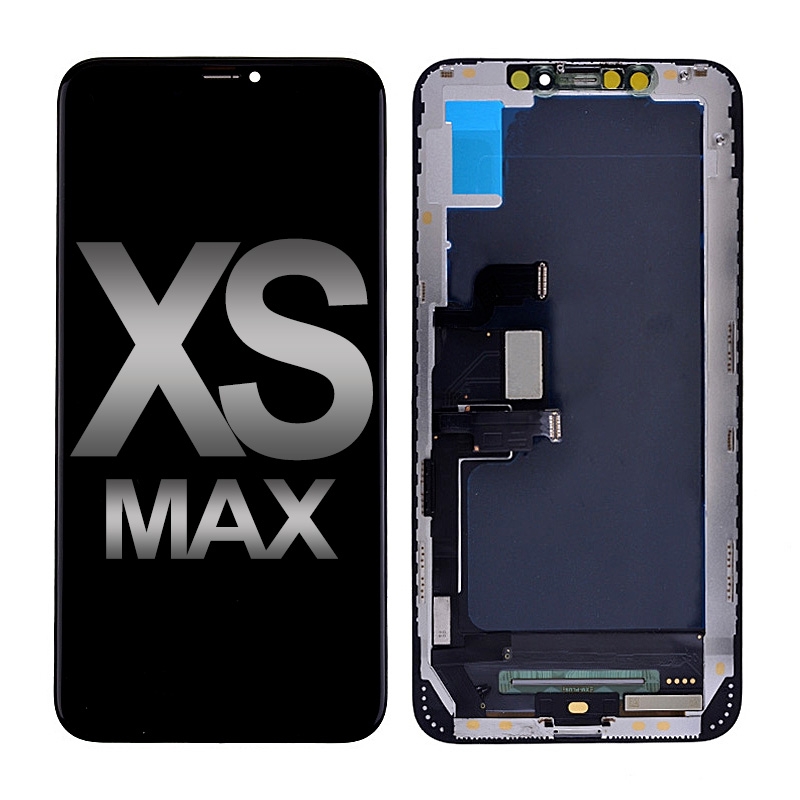 LCD Screen Digitizer Assembly for iPhone XS Max (Full View/ Aftermarket) - Black