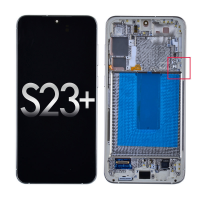  OLED Screen Digitizer Assembly with Frame for Samsung Galaxy S23 Plus 5G S916 (for America Version) (Premium) - Cream