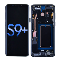  OLED Screen Digitizer with Frame Replacement for Samsung Galaxy S9 Plus G965 (Aftermarket)(1:1 Size) - Midnight Black
