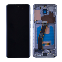  OLED Screen Digitizer with Frame Replacement for Samsung Galaxy S20 5G G981 (Aftermarket)(1:1 Size) - Cosmic Gray