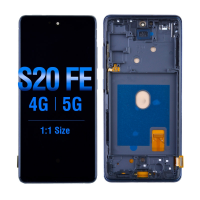  OLED Screen Digitizer with Frame Replacement for Samsung Galaxy S20 FE G780 (Aftermarket)(1:1 Size) - Cloud Navy
