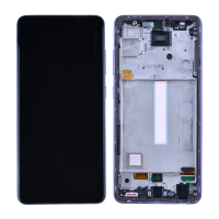  OLED Screen Digitizer with Frame Replacement for Samsung Galaxy A52 4G A525/ A52 5G (2021) A526 (Aftermarket)(1:1 Size) - Awesome Violet